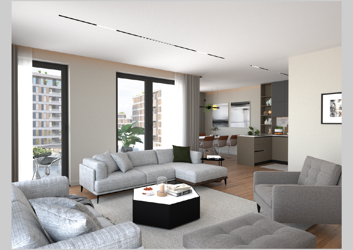 MONOPOL CITY OBJEKTI B LAMELA 159.80m² KATI 1 e 2